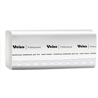 Полотенца бумажные "Veiro Professional Comfort", Z-сложение, 2 слоя, 200 листов