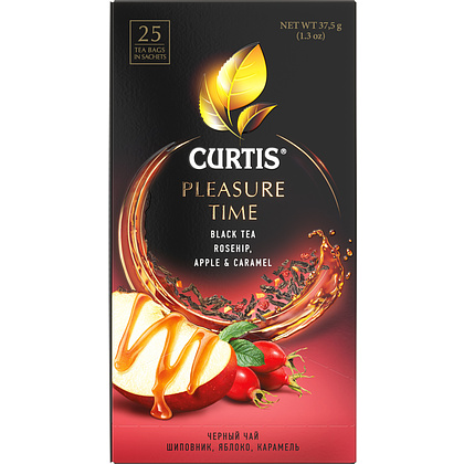 Чай "Curtis" Pleasure Time, 25 пакетиковx1.5 г, черный