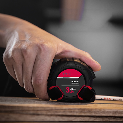 Рулетка "Deli 3800", 3 м, черный - 2