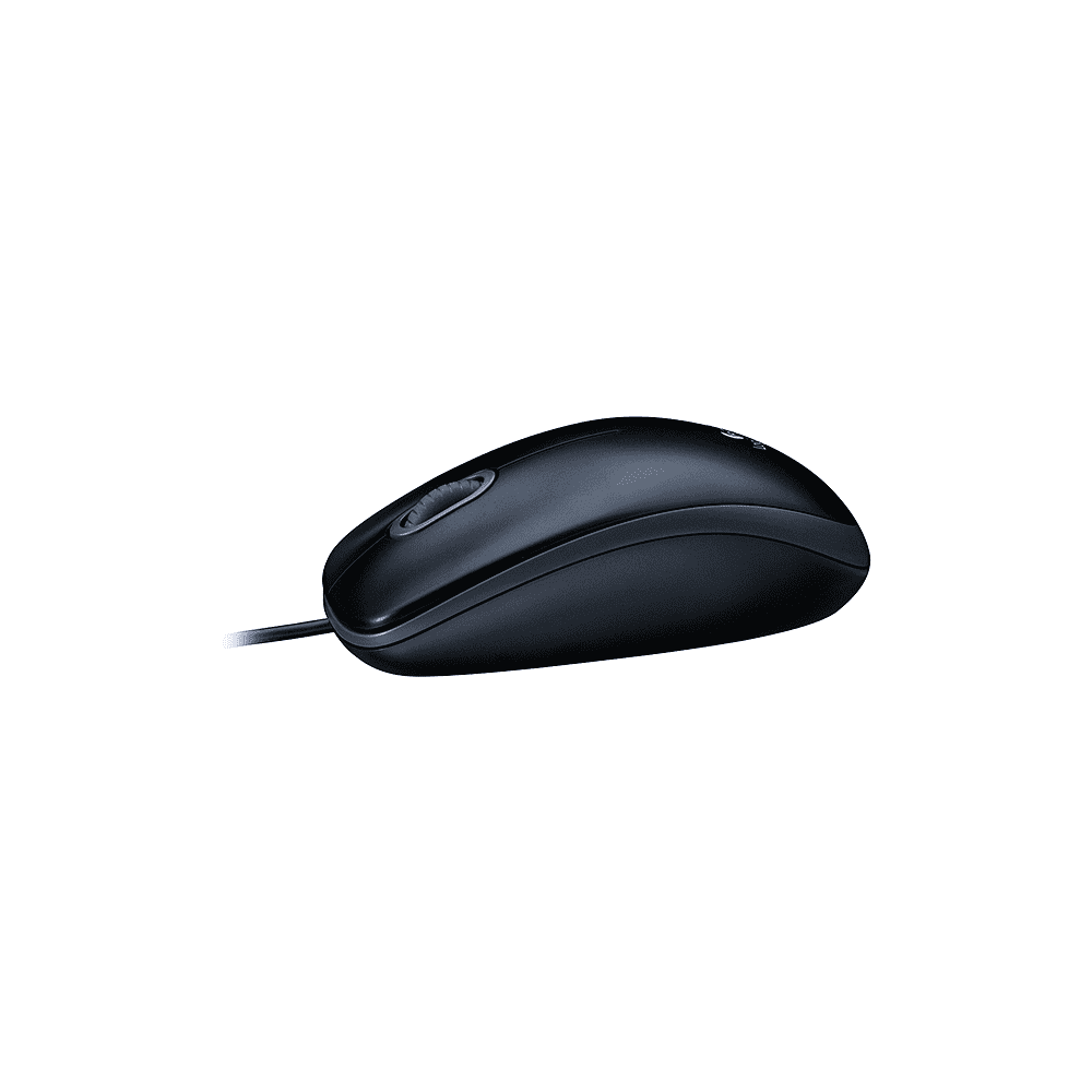 Мышь Logitech "M100", проводная, 1000  dpi, 3 кнопки, серый - 4