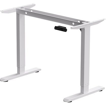 Стол с электроприводом WellDesk Basic 1200x675х18 белый/дуб стирлинг (9191460+9197777) - 4