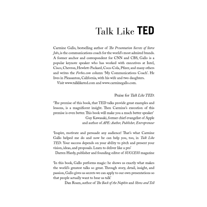 Книга на английском языке "Talk Like TED: The 9 Public Speaking Secrets of the World`s Top Minds", Carmine Gallo - 3