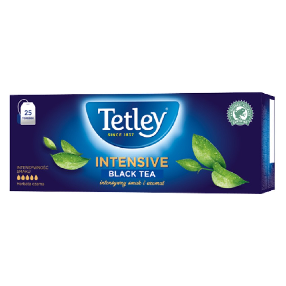 Чай "Tetley" Intensive Black, 25 пакетиков x2 г, черный