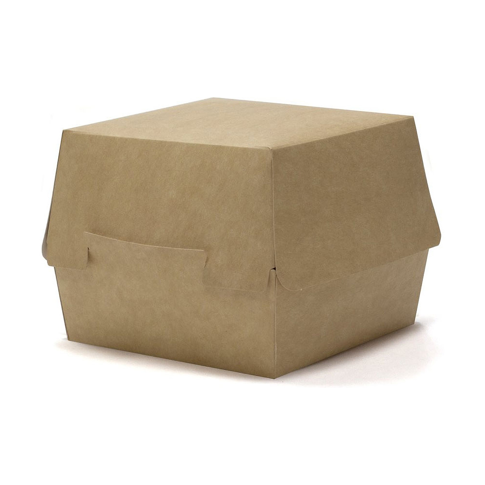  Контейнер бумажный для бургера с крышкой, 80 шт/упак