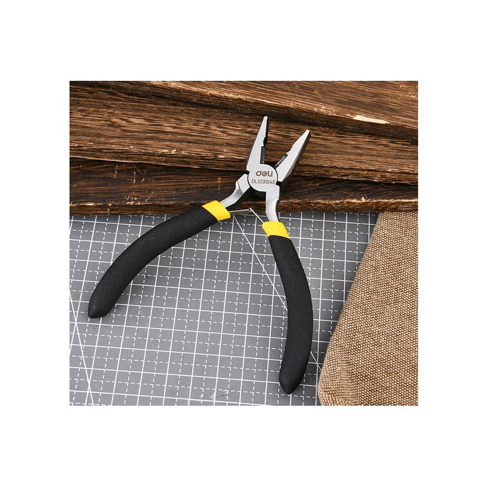 Набор мини-плоскогубцев Deli YS EDL103205-6, 6 шт., желтый, черный - 6