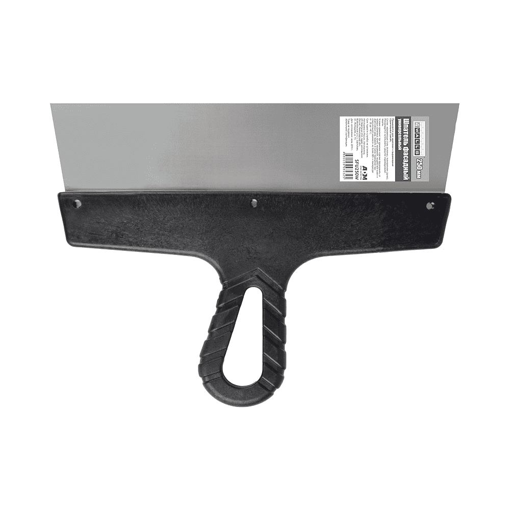 Шпатель фасадный 4Walls, SFU250W, нержавеющий, универсальный, 250 мм 