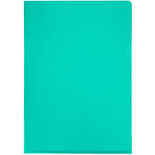 Папка уголок "Inter-folia", А4, кристалл, зеленый