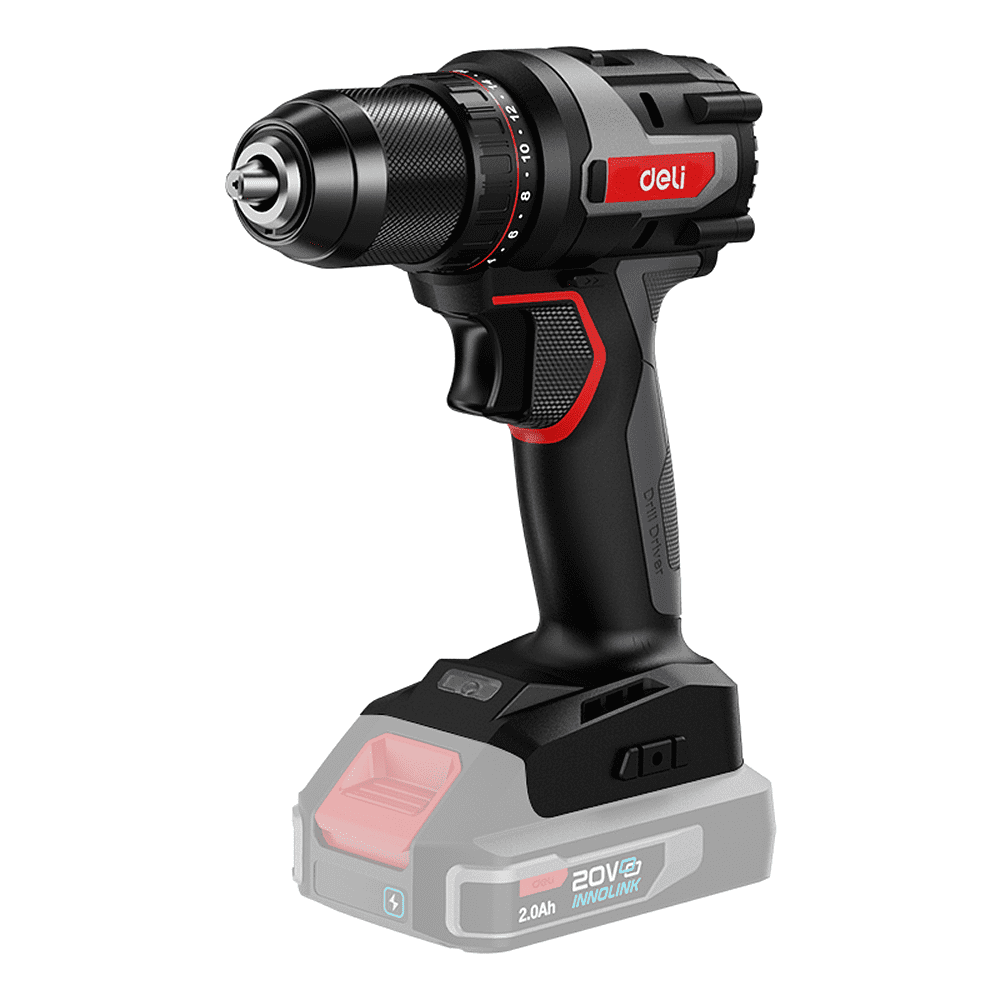 Аккумуляторная дрель-шуруповерт Deli RS EDE-DZ20-1, 20 В, 50 Нм, без АКБ и З/У, коробка