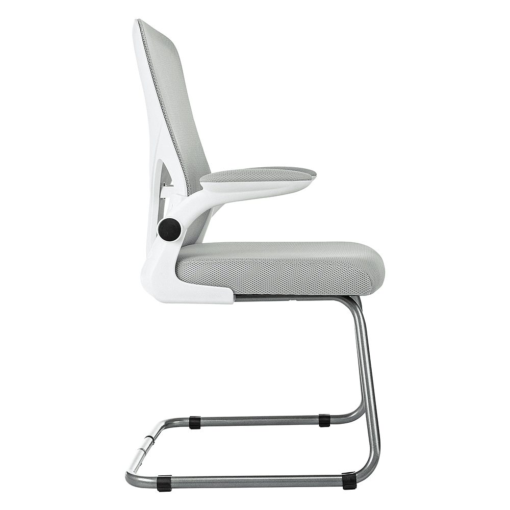 Кресло на полозьях Бюрократ "MC-W109", сетка, ткань, металл, светло-серый - 4