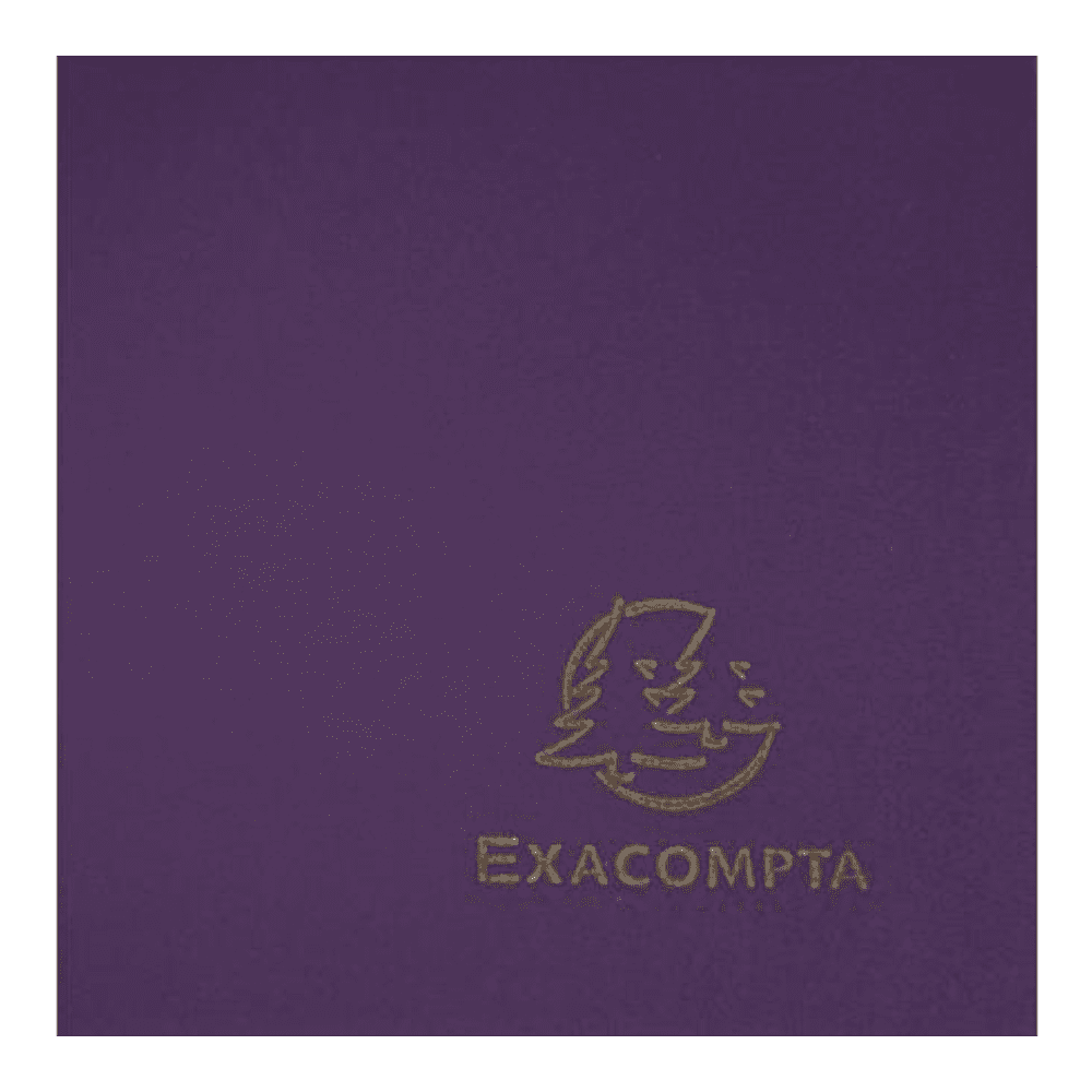 Папка на резинках "Exacompta", A4, 15 мм, полипропилен, фиолетовый - 3