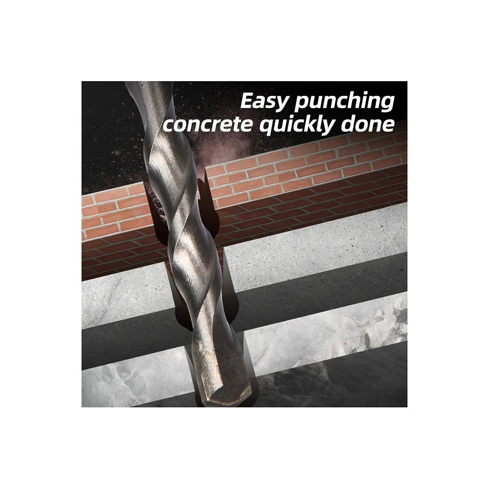 Бур по бетону Deli YS EDH-Y08160, 8x160 мм, SDS-PLUS - 4