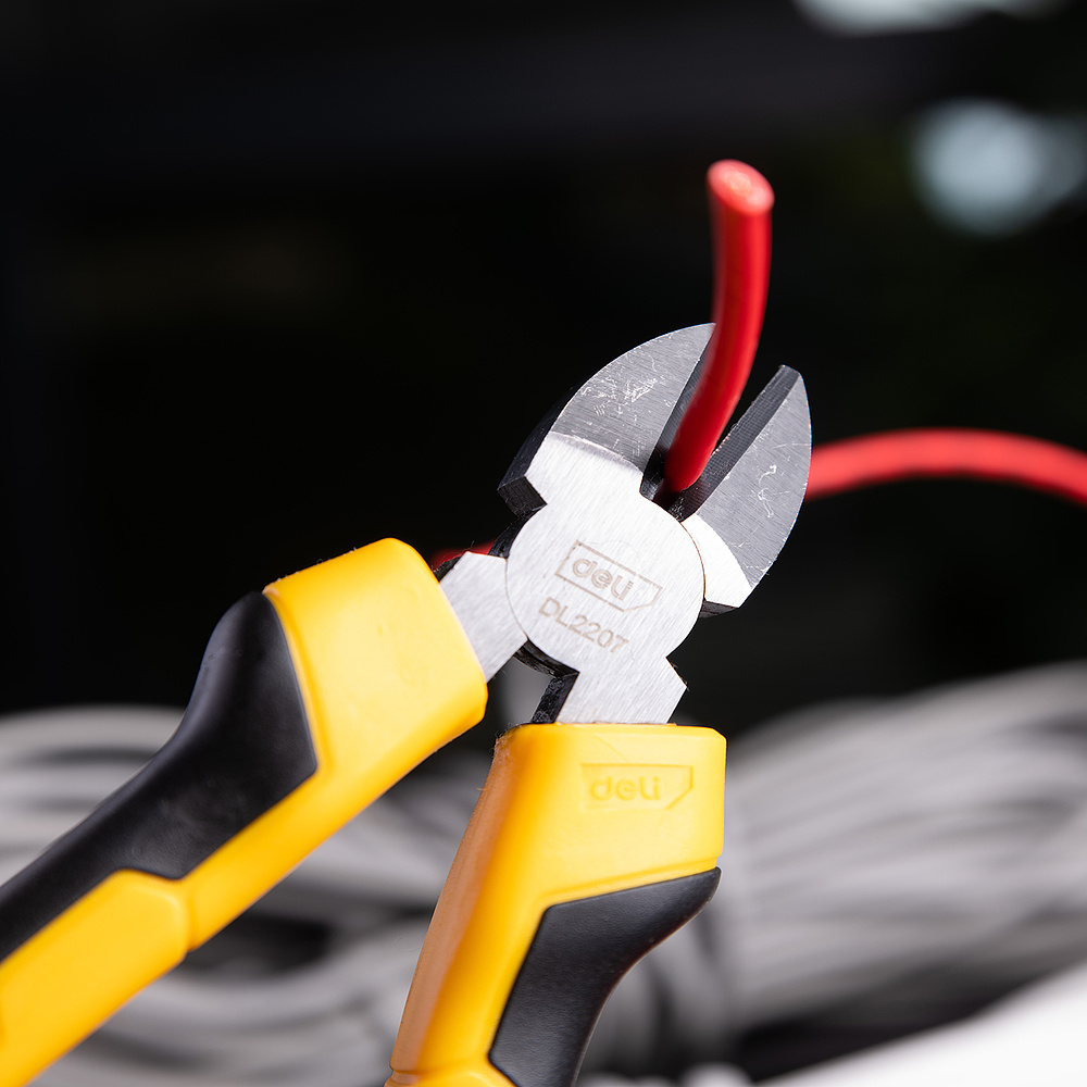 Бокорезы Deli "EDL2207", 180 мм, желтый, черный - 8