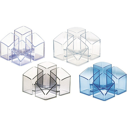 Подставка для канцелярских мелочей "Scala", прозрачно-серый - 3