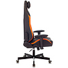Кресло игровое "Knight Explore", экокожа, металл, черный, оранжевый - 3