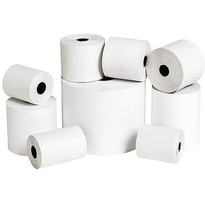 Чековая лента офсетная, 55 г/м2, 57х12х30 мм/мм/м