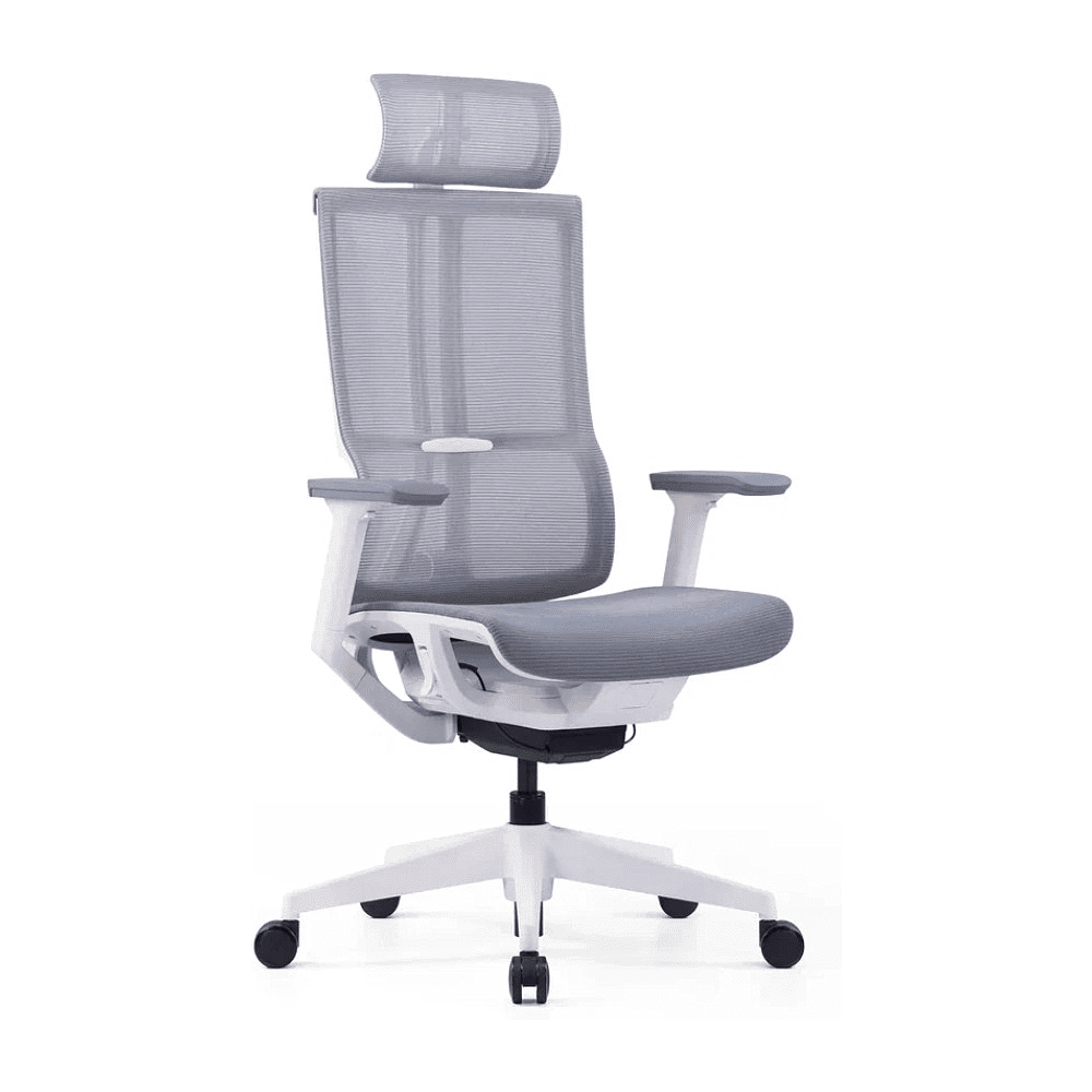 Кресло для руководителя SitZone E-303-001A-P1-WH, сетка, пластик, серый, -30%