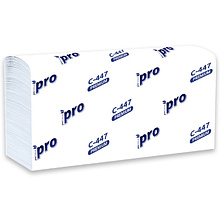 Полотенца бумажные  PROtissue W - сложение, 200 листов, 2 слоя, 100% целлюлоза