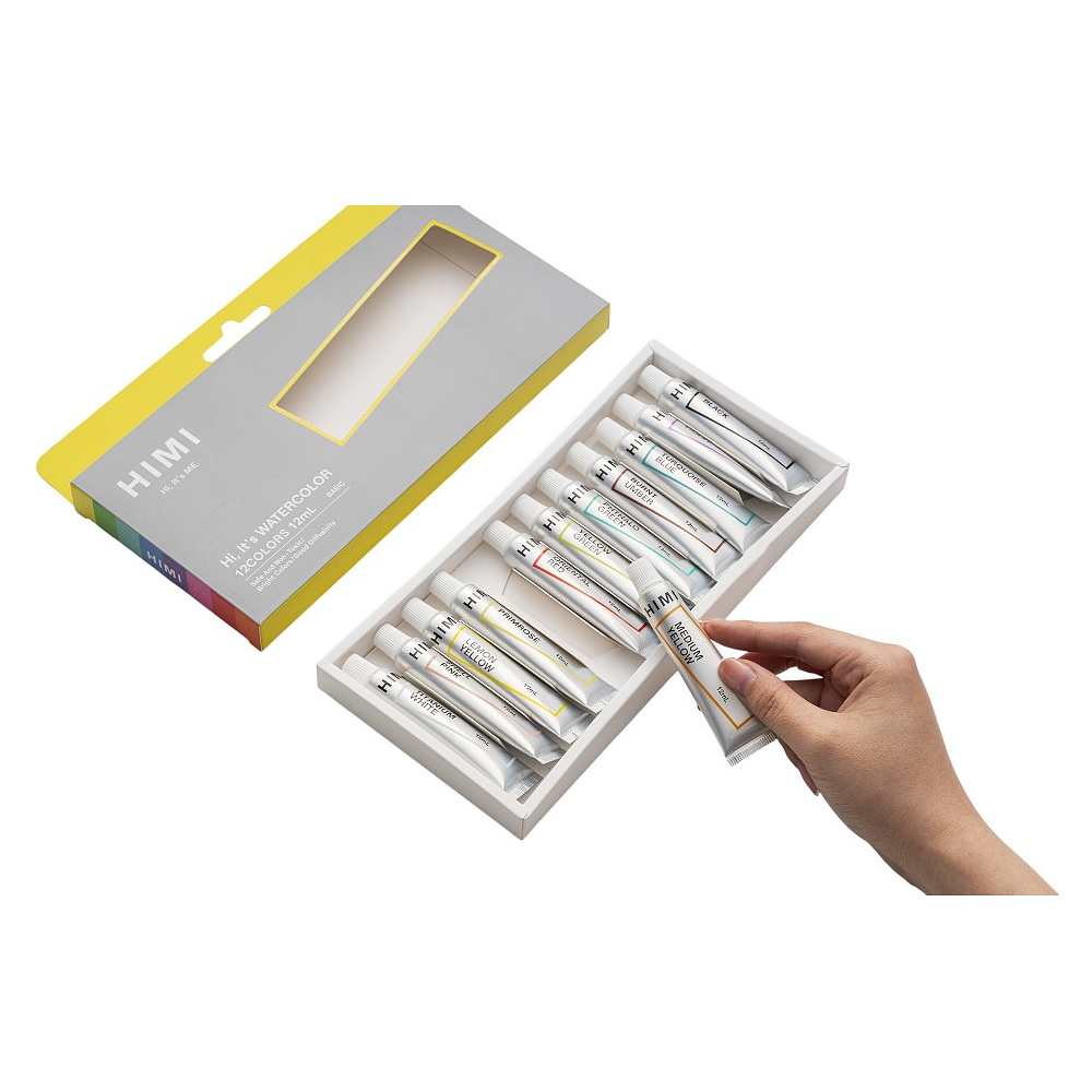 Краски акварельные "Himi Miya", 24 цвета, тубы - 10