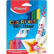 Фломастеры "Color Peps Duo Stamps"