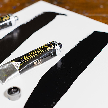 Краски масляные "Rembrandt", 735 оксид черный, 15 мл, туба - 3