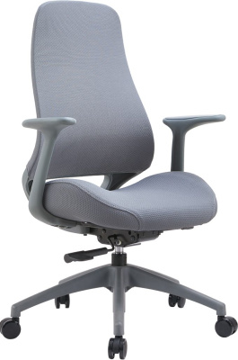 Кресло д/руководителя EVERPROF Bug ткань, серый, крестов. пластик