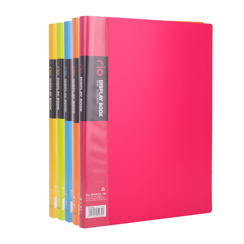 Папка с файлами "Deli", 20 карманов, ассорти