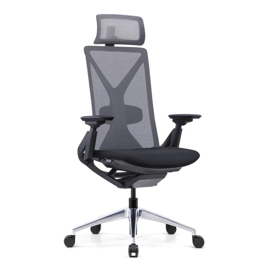 Кресло для руководителя SitZone E-YR-001A-P1-BK сетка/ткань, черный