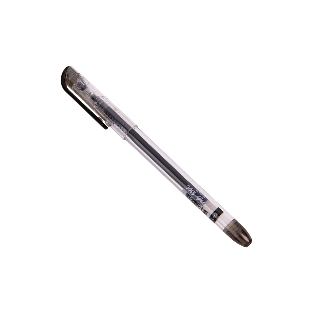 Ручка гелевая "My-Gel Standard", 0.5 мм, прозрачный, стерж. черный