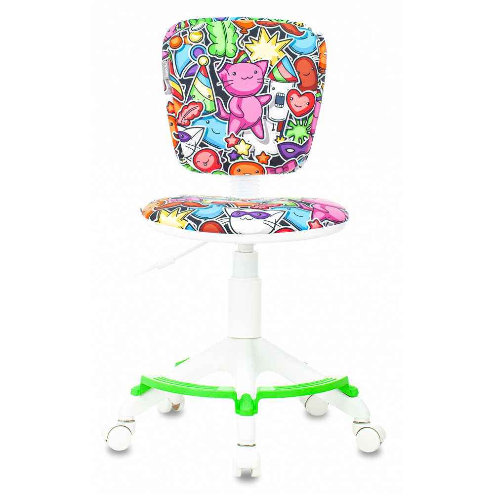 Кресло детское "Бюрократ CH-W204/F", пластик, разноцветный маскарад