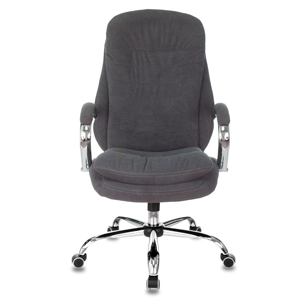 Кресло руководителя "Бюрократ T-9950SL Fabric", ткань, металл, серый
