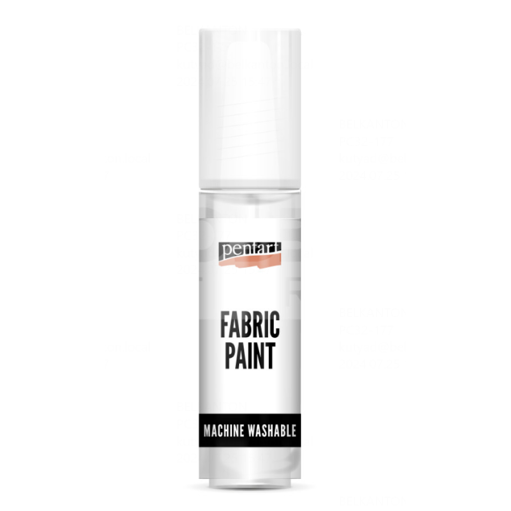 Краски для текстиля "Pentart Fabric paint", белый, банка