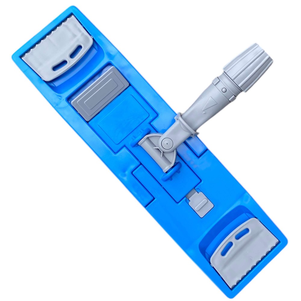 Держатель для мопов с зажимами, 40 см, синий