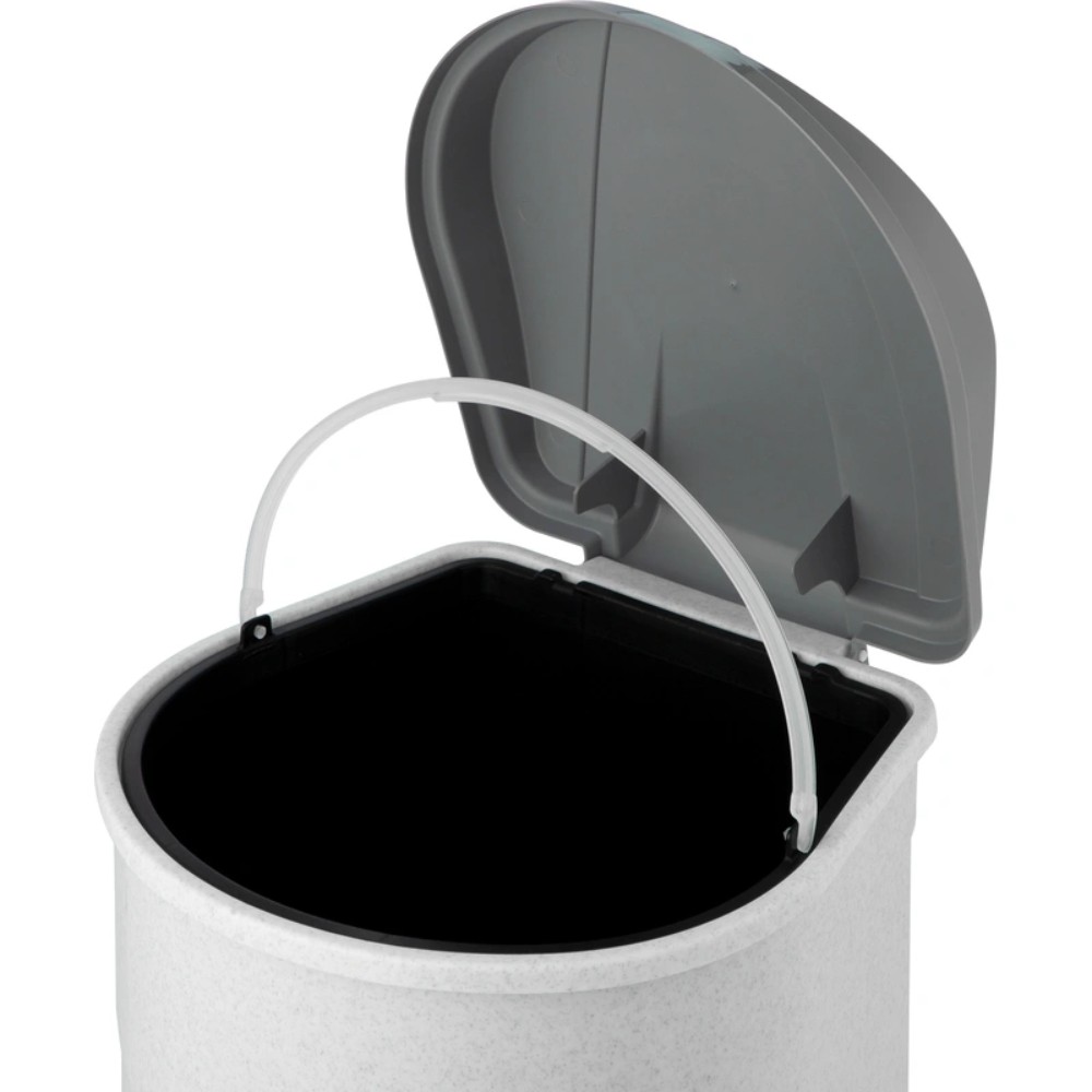 Урна для мусора IDEA 19л, пластик, с педалью, мрамор - 7