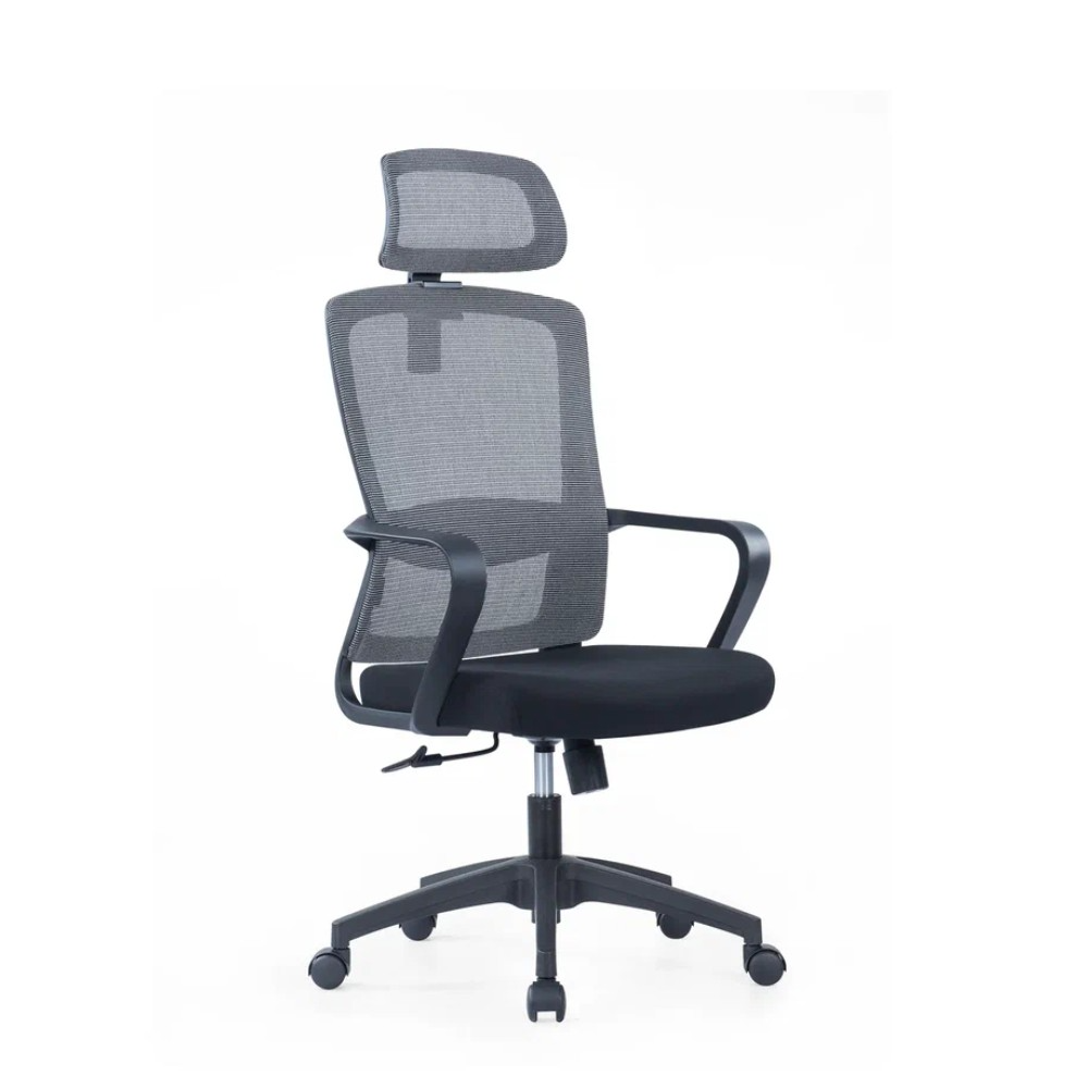 Кресло компьютерное SitZone U-060A, сетка, ткань, черный, пластик, 2 шт/упак
