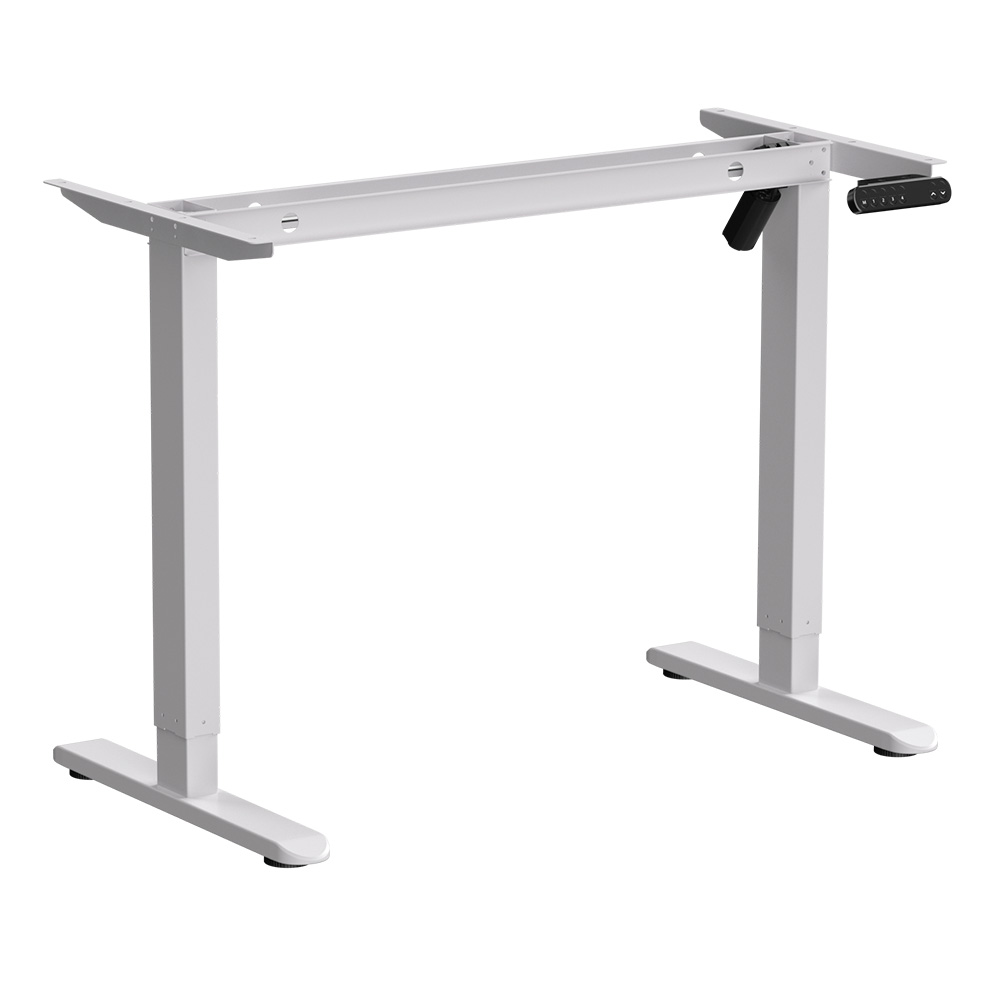 Стол с электроприводом WellDesk Basic 1200x675х18 белый/ясень шимо светлый (9191460+9197779) - 2