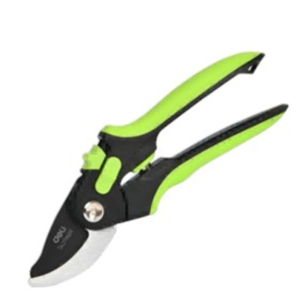 Секатор садовый "Deli" 200 мм, черный, желтый