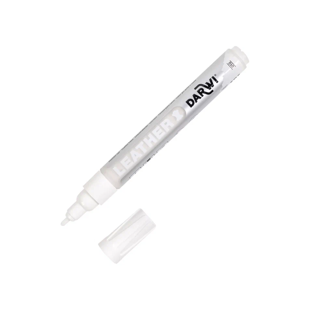 Маркер акриловый для кожи "Darwi", 2 мм, белый
