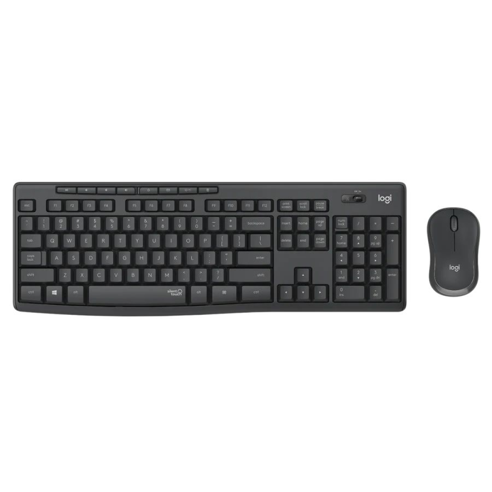 Клавиатура + мышь Logitech "MK295 Silent", беспроводная, черная  - 2