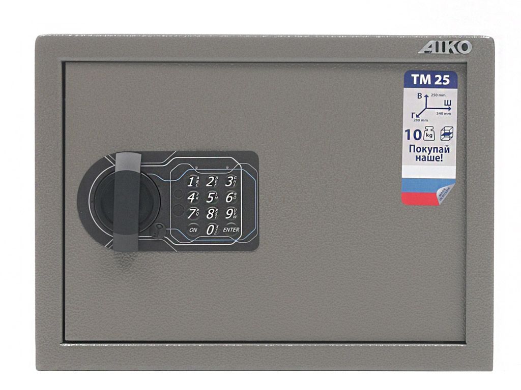 Офисный сейф AIKO TM-25 EL, 250x340x280 мм - 2