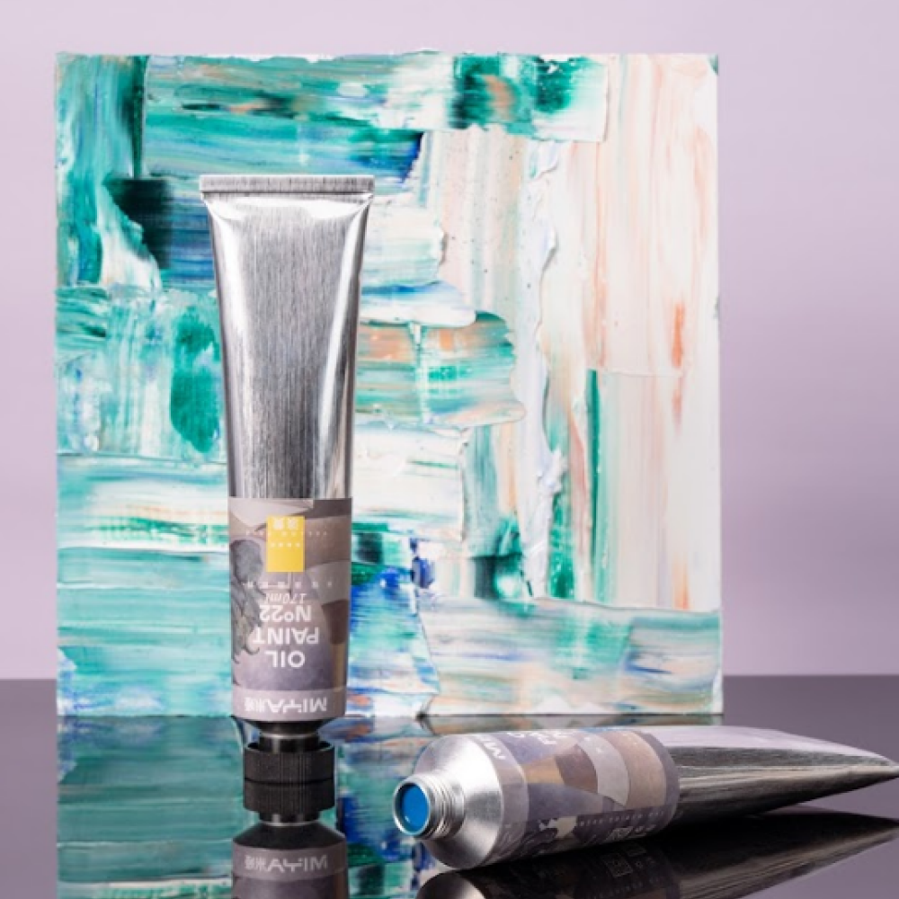 Краски масляные "HIMI.MIYA", красный глубокий, 170 мл., туба - 7