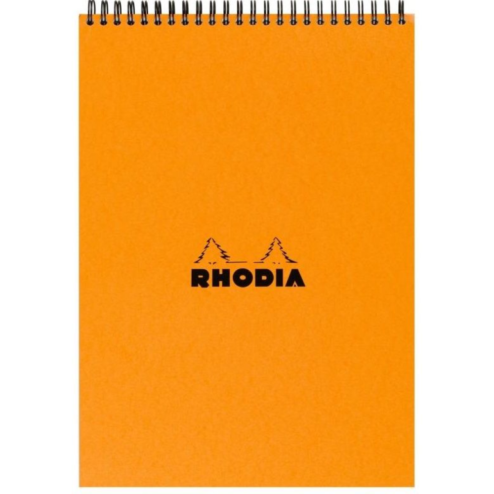 Блокнот "Rhodia", A4, 80 листов, клетка, оранжевый