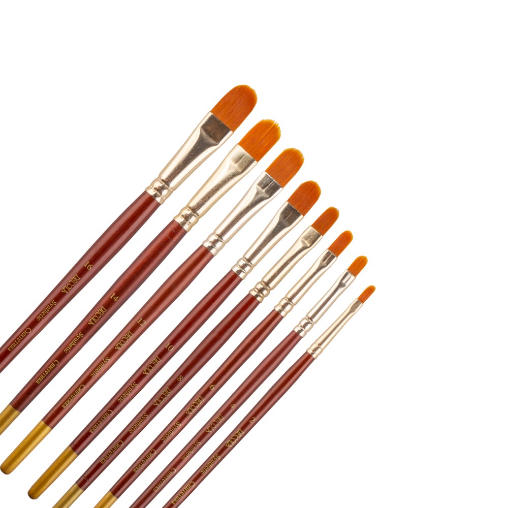 Кисть "Decola", синтетика, овальная, №2 - 4