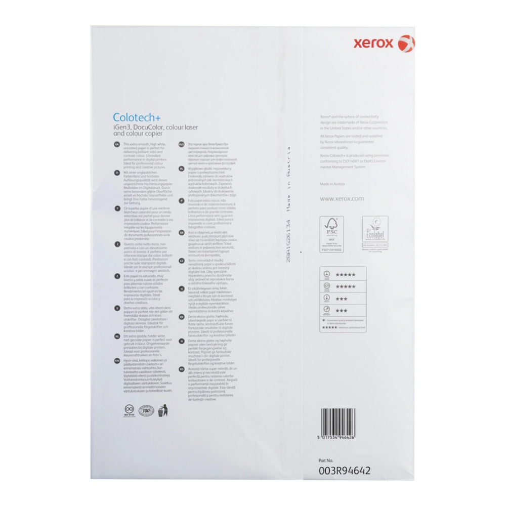 Бумага "Xerox Colotech+",  A3, 500л, 90г/м
