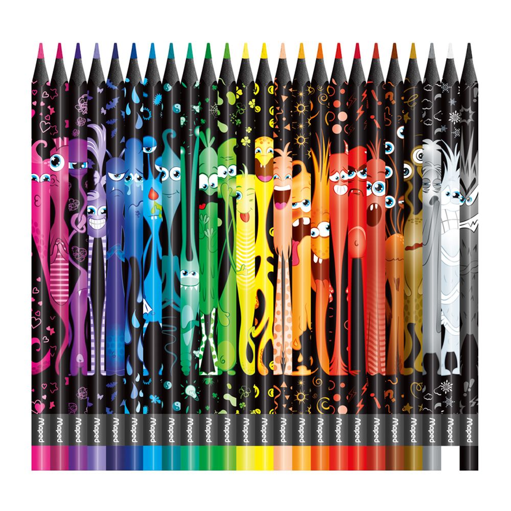 Цветные карандаши Maped "Color' Peps Monster", 24 цвета