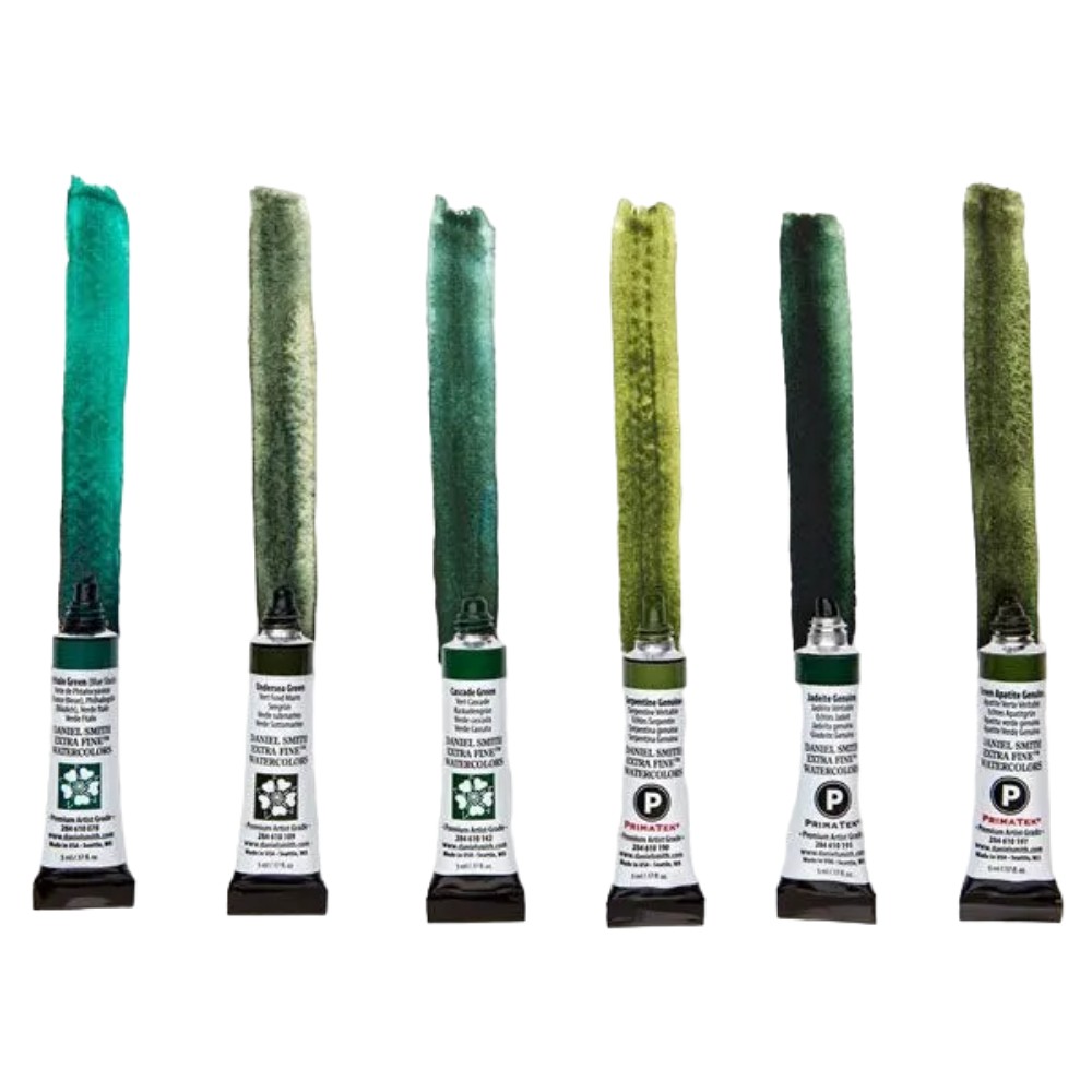 Краски акварельные Daniel Smith "Jean Haines "Green With Envy", 6 цветов, тубы - 3