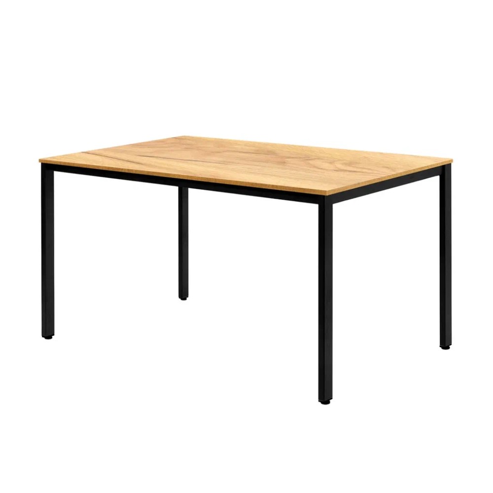 Стол Millwood Сеул, 1300х800 мм, дуб золотой крафт, черный