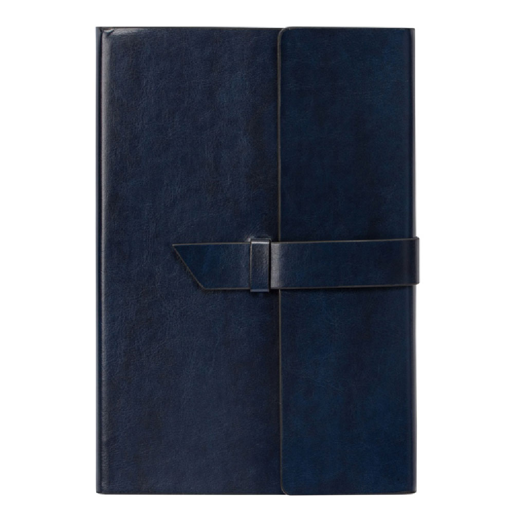Блокнот Oasis "Fabrizio II", A5+, 80 листов, линейка, темно-синий - 4