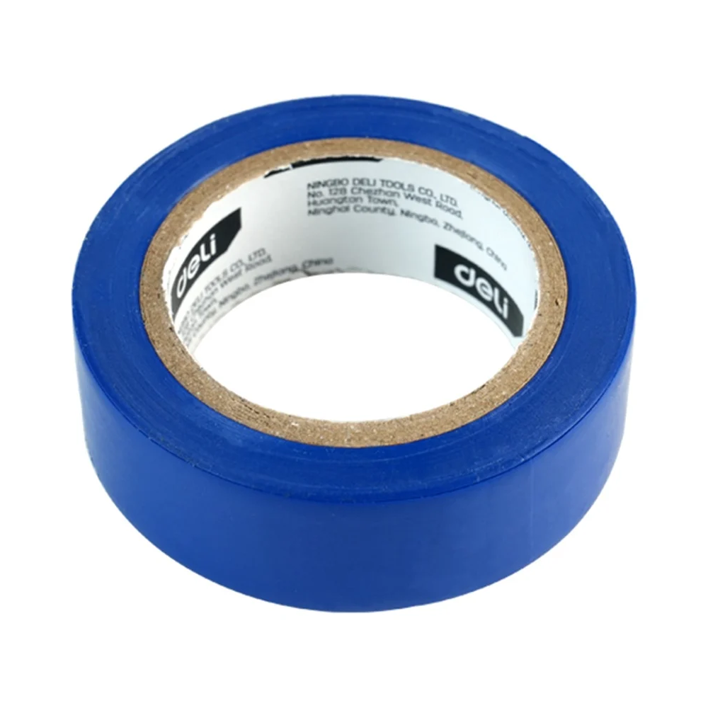 Изолента ПВХ Deli YS EDL5265, 18 мм x 10 м, 130 мкм, синяя - 7