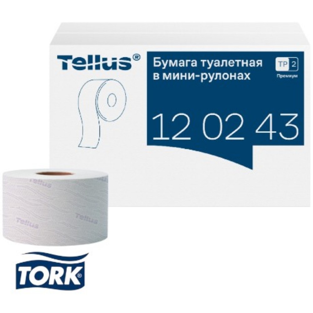 Бумага туалетная Tellus Премиум T2