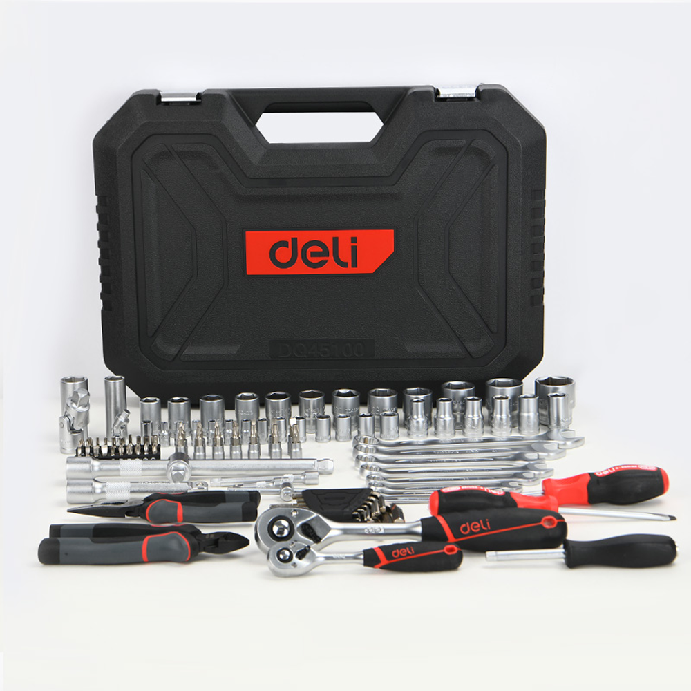 Набор инструмента Deli RS EDQ45100, 1/4", 1/2", 100 шт. - 2